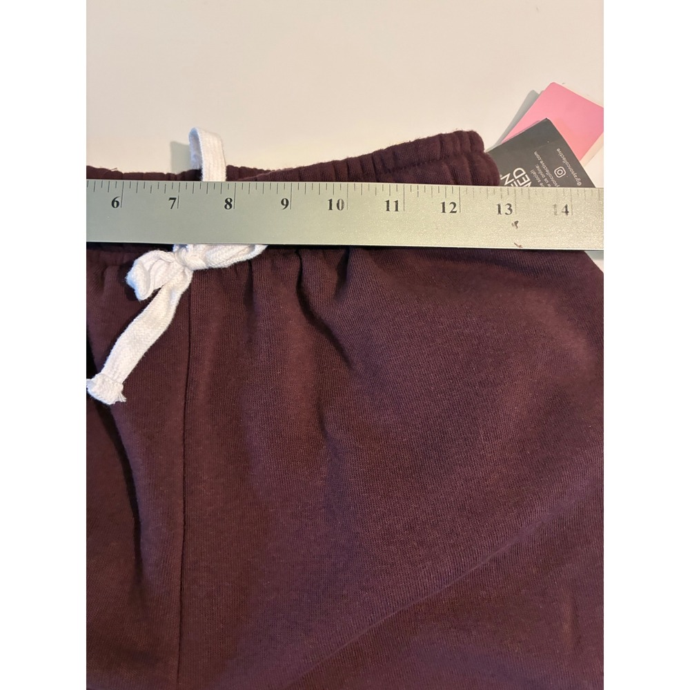 Grayson Threads Womens Size Small Wide Leg Sweatpants Burgundy Fleece Lined NWT - Picture 3 of 8